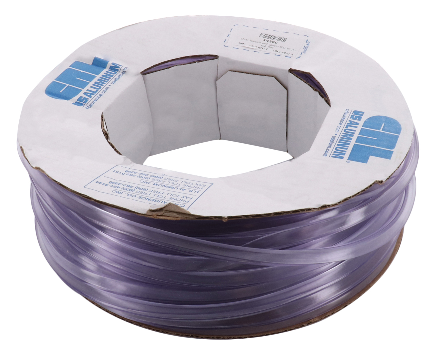 CRL 1420C Clear Jalousie and Louver Slat Vinyl 100' Roll Walmart