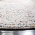 thumbnail image 2 of Safavieh Madison Collection MAD611F Boho Chic Floral Medallion Trellis Distressed Non-Shedding Dining Room Entryway Foyer Living Room Bedroom Area Rug, 5'3" x 5'3" Round, Grey / Gold, 2 of 2