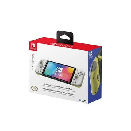 Hori - Split Pad Compact for Nintendo Switch - Light Gray & Yellow