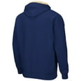 thumbnail image 3 of Men's Colosseum Navy Georgia Tech Yellow Jackets Arch & Logo 3.0 Full-Zip Hoodie, 3 of 3