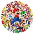 thumbnail image 2 of 100Pcs Mario Stickers for Girl, Cute Cartoon Gifts Decal for Teen Water Bottle, Laptop, Travel Case, Guitar, Phone, Skateboard, Bike, Scrapbook, 2 of 4