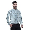 thumbnail image 3 of BESTMAN Chemises à Manches Retroussables Imprimées Kurta Mandarin Col Court pour Hommes, 3 of 6