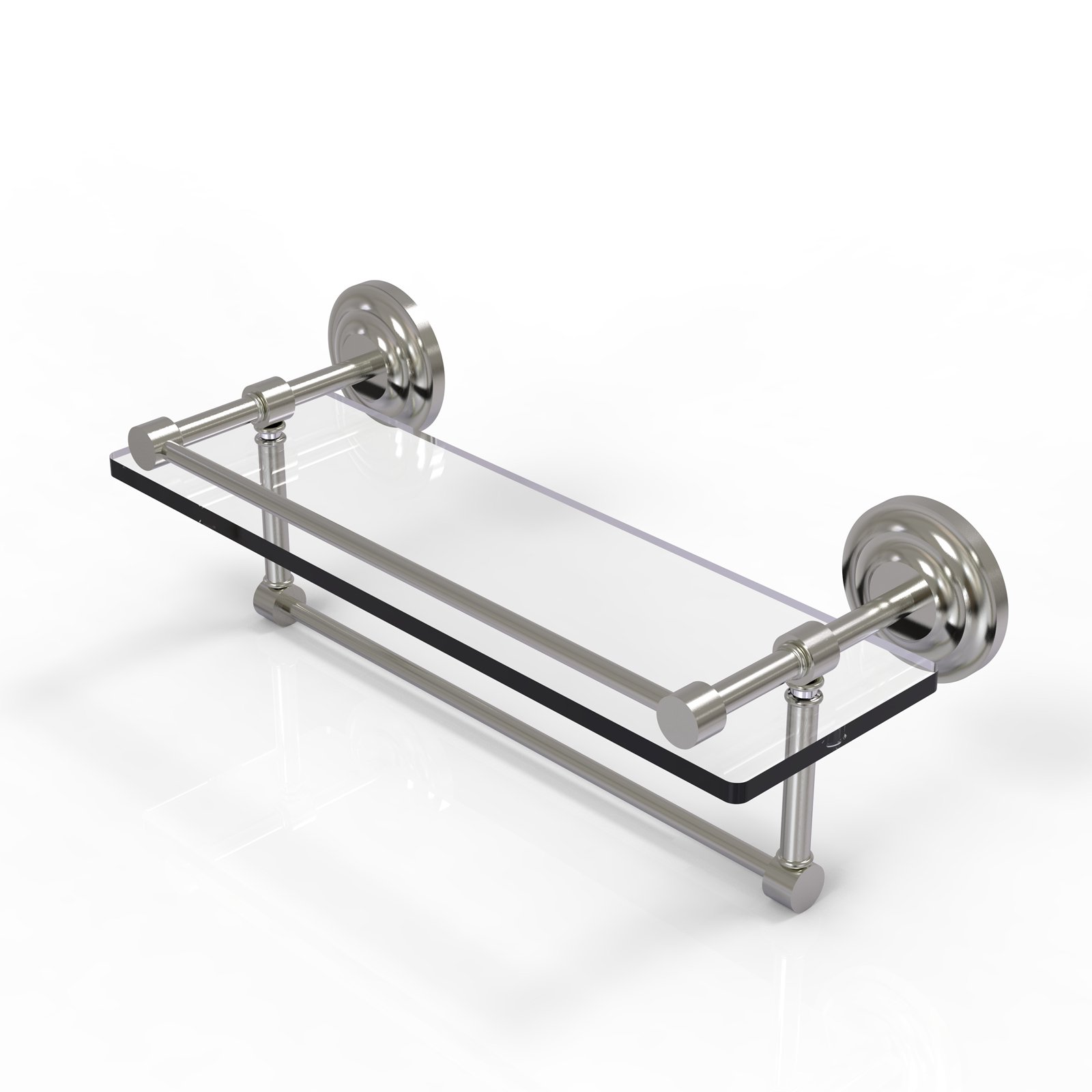 22-in Gallery Glass Shelf with Towel Bar in Antique Bronze - image 2 of 2