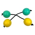 thumbnail image 3 of 2 pares de bolas de arena rítmicas Huevos de música portátiles Maracas Percusión Bola de tambor de calabaza doble Sonajero para Amarillo verde Hugo Pelota de arena rítmica, 3 of 8