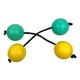 thumbnail image 3 of Coctelera de mano Bolas de arena Juguetes de educación temprana Favores Instrumento musical Bola de para adultos , Amarillo verde Gloria Pelota de arena rítmica, 3 of 8