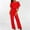 001&Red, variant on Jumpsuit for Women Women Short Sleeve Playsuit Clubwear Straight Leg Jumpsuit With Belt