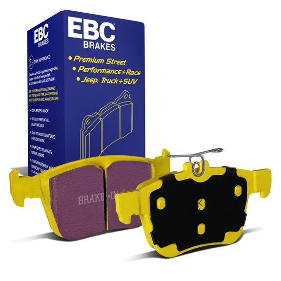 EBC Brakes Yellowstuff 4000 Series Street and Track Brake Pad Set Fits select: 2015-2020 AUDI S3, 2019-2023 AUDI TTS
