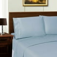 thumbnail image 1 of Tencel-Polyester Blend Wrinkle-Resistant 600-Thread Count Solid Pillowcase Set Blue / Standard, 1 of 2