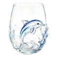 thumbnail image 2 of Artisanal Glassware, 3D Ocean Animal Artisan Glassware Collection, Artistic Drinking Glass, Coastal Home Decor Gift for Ocean Lovers(F), 2 of 7