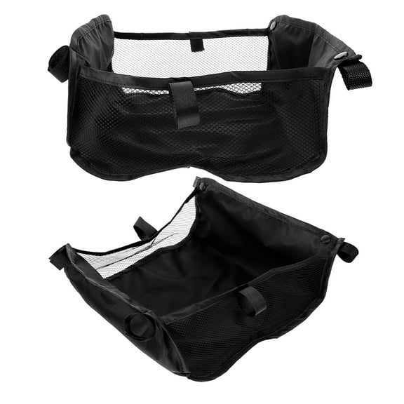 HEMOTON 2-Pack Stroller Storage Basket Organizer Bag for Infant Pushchair Pram Car Stroller Bottom Replacement Basket