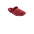 thumbnail image 1 of Charter Club Women's Microfiber Velour Boot with Faux Fur Slippers Small Tibetan Red, 1 of 4