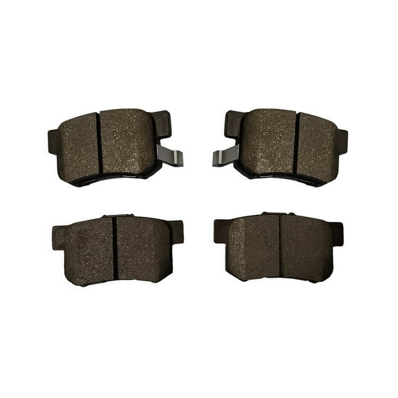 Rear Brake Pads Replacement For 2002-15 Honda Civic, 1991-2007 Accord, 02-06 Acura RSX, 04-08 TSX, 10-13 Suzuki Kizashi, 07-13 SX4, 00-09 S2000, 97-99 CL, 11-15 CR-Z, Set 4 Ceramic Brake Pads