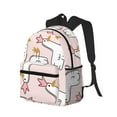 thumbnail image 2 of Vsdgher Goose Queen Print Unisex Large Capacity Bookbag Schoolbag Casual Daypack for High School/College/Teens/Travel/Work, 2 of 8