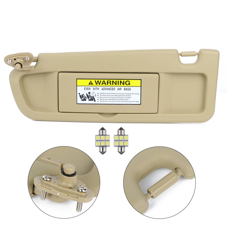 SCITOO 83280-SNA-A01ZB Left Driver Side Sun Visor Assembly