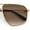 Gold - Brown, variant on Mens Luxury Mobster Rectangular Double Bridge Racer Metal Rim Sunglasses Gold - Smoke