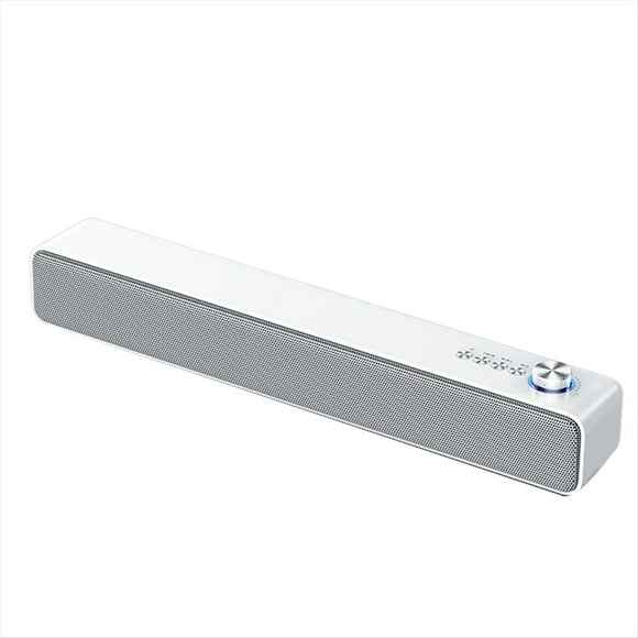 Barra de Sonido PortáTil Altavoces para Ordenador AUX Altavoz Bluetooth InaláMbrico con Cable PC/TV de Cine en Casa 4D Stereo Surround-B