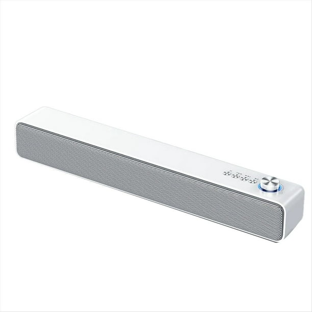 Barra de Sonido PortáTil Altavoces para Ordenador AUX Altavoz Bluetooth InaláMbrico con Cable PC/TV de Cine en Casa 4D Stereo Surround-B