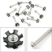 6/8/10/12pcs REPAIR KIT Star nuts 1/4-20 screws For 1" OD tube Threadless Forks