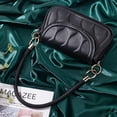 thumbnail image 4 of PU Leather Purse Handle 20.5 Inch Short Leather Handbag Strap Satchel Shoulder Bag Top Handle Bucket Tote Bag Handle with Round Buckle for Hobo Crossbody Purse Designer Handbag Black for DIY, 4 of 6