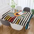 thumbnail image 2 of Yayeee Tablecloths for Rectangular Tables 60 x 108 inch Party Table Cover, Geometric Stripes, 2 of 6