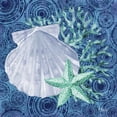 thumbnail image 2 of Gango Home Decor Coastal Silverplate Shells I & II by Paul Brent (Ready to Hang); Two 12x12in Brown Framed Prints, 2 of 5