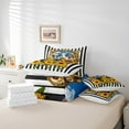 thumbnail image 4 of Erosebridal Rustic Cow Bedding Sets Twin Size, Sunflower Comforter Sets with Sheets, Stripe Decor, 7 Pieces, 4 of 5