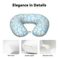 thumbnail image 4 of Gaeub Floral Daisy Print Memory Foam Travel Pillow,U-Shaped Neck Pillow,Head Neck Support Airplane Pillow,Flight Pillow for Traveling,Car,Home,Office,Washable Cover, 4 of 8