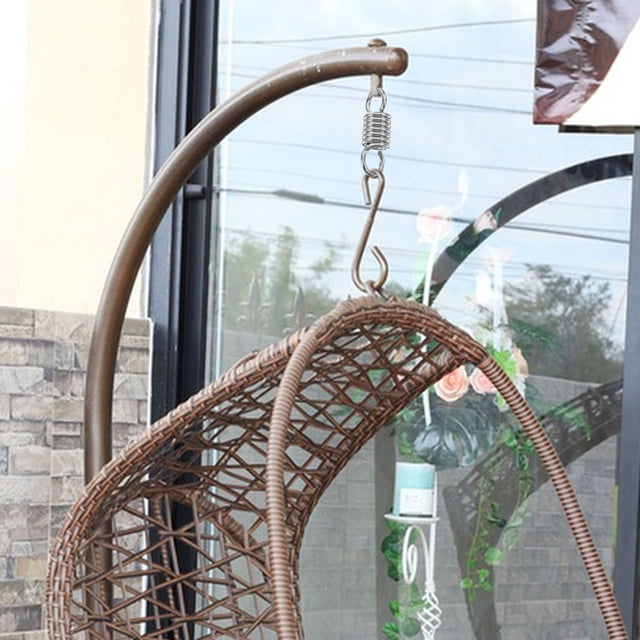 WRISTBIQUE 2Ud Resorte De Sujeción Para Hamacas Y Sillas Colgantes De Metal Con Instalación Rápida