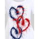 thumbnail image 3 of Camiseta Talla Extra Patriótico de Bandera de Estados Unidos con Estampado de Corazón Rosegal Camisetas tallas grandes, 3 of 5