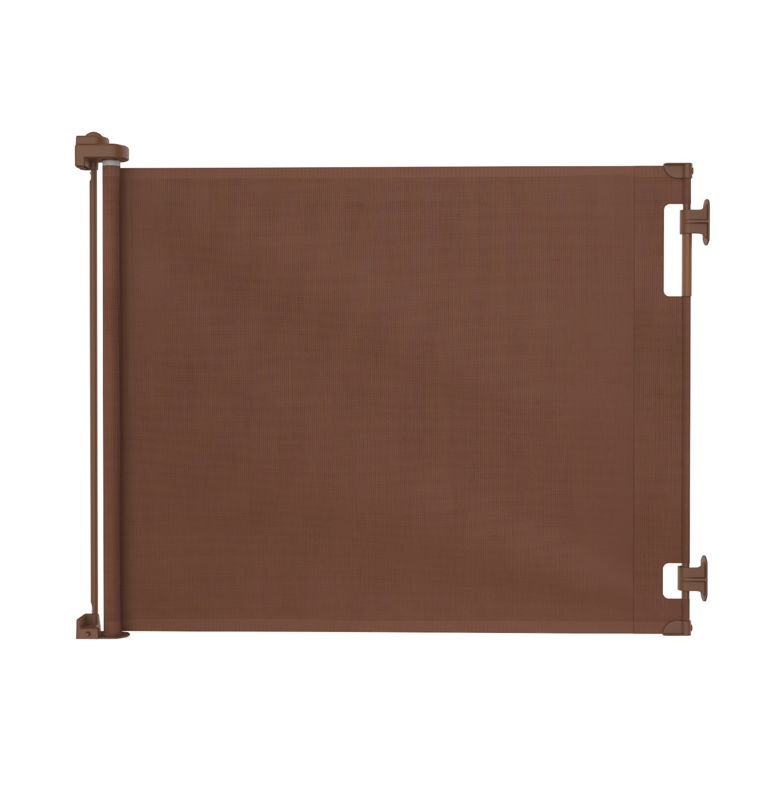 Perma Child Safety 71 in. Wide x 33 in. Tall Brown Retractable Baby Gate