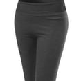 thumbnail image 3 of FashionOutfit Women's Basic 3/4 Solid Workout Yoga Pants, 3 of 4