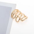 thumbnail image 5 of Unique Bargains 1 Pc Ponytail Buckle Hair Clip Stacked lines Hair Ponytail Cuff for Women Gold Tone, 5 of 5