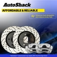 thumbnail image 6 of AutoShack Front Drilled & Slotted Brake Rotors Calipers | Replacement for 1996-2005 Honda Civic 2010-2014 Insight 1997-2000 Acura EL 1.3L 1.6L 1.7L FWD | E-Coated | 4-PC Brake Kit | ShadowGuard, 6 of 6