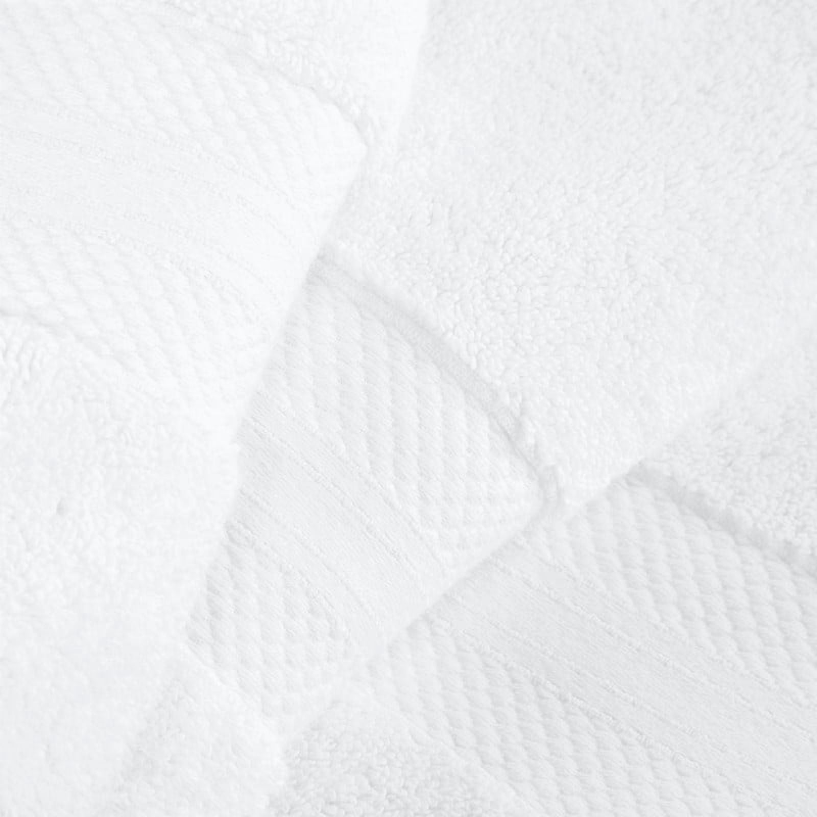 Superior Aria Turkish Cotton 12-Piece Towel Set, Ultra Soft Heavyweight Towels, White