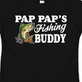 thumbnail image 4 of Inktastic Pap Pap's Fishing Buddy with White Text Boys Toddler T-Shirt, 4 of 5