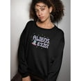 thumbnail image 2 of Aliens Exist Slogan Sweatshirt Women -Image by Shutterstock, Female 4X-Large, 2 of 4