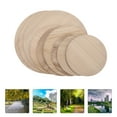thumbnail image 3 of 9Pcs Wood Circles Unfinished Round Wood Slices for Crafts Painting Wedding Decor, 3 of 9