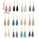 thumbnail image 4 of sweethay 1 par de pendientes colgantes, regalos para mujer, accesorios de joyería chapados en forma de gota de agua, pendientes de aleación de Type7 NO7, 4 of 6