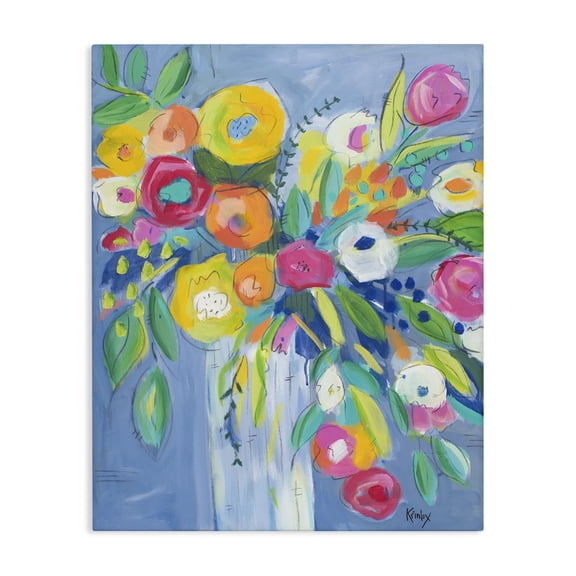 Stupell Industries Cheerful Blossom Energy Canvas Wall Art, design by Krinlox