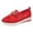 Red, variant on HXWCHs Women's Orthopedic Casual Walking Shoes with Round toe Breathable Flat Comfort for Work Shopping and Gardening 9..5 Blue