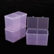 thumbnail image 4 of Estuche de almacenamiento de 3 piezas, medio transparente, organizador para el hogar, la oficina y el salón. Púrpura, 4 of 8