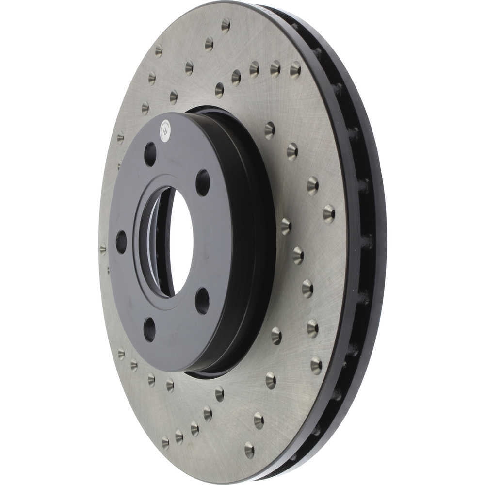 StopTech Drilled Sport Brake Rotor - 128.61100R Fits select: 2012-2018 FORD FOCUS, 2013-2014 FORD C-MAX PREMIUM
