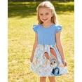 thumbnail image 4 of Disney Girls Dresses Zootopia Judy Hopps Graphic Blue Cotton Rabbit Easter Summer Holiday Dress Kids 8-9Y, 4 of 11