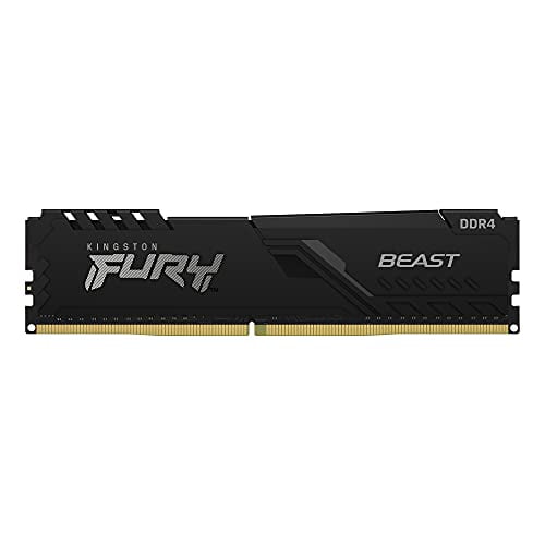 Kingston Fury Beast 16GB 3200MHz DDR4 CL16 Memoria Gamer para PC Color Negro (KF432C16BB1/16)