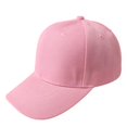 thumbnail image 3 of Hontri Baseball Caps Baseball Cap Blank Hat Solid Color Adjustable Hat Blue Baseball Caps Pink, 3 of 3