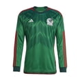 thumbnail image 2 of Jersey Adidas Local Selección Nacional México Qatar 2022 Manga Larga verde M, 2 of 5
