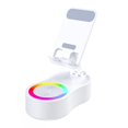 thumbnail image 2 of tasrioml 360 Degrees Rotatable Phone Stand with Wireless Bluetooth-compatible Speaker RGB Light Height Adjustable Cell Phone Holder, 2 of 8
