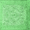 thumbnail image 1 of Ahgly Company Indoor Square Persian Emerald Green Traditional Area Rugs, 3' Square, 1 of 4