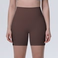 thumbnail image 2 of AzureSilk Womens Athletic Shorts Tight Yoga Pants Women No Front Seam Biker Shorts Lounge Workout running shorts for women Solid Color, Size S-XL, 2 of 6