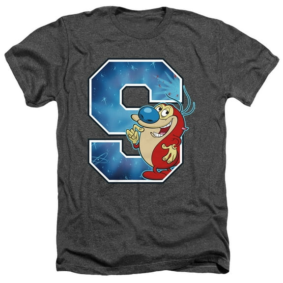 Ren And Stimpy S Is For Stimpy Unisex Adult Heather T Shirt
